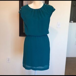 Guess Aqua Teal Green Dress with Buttons